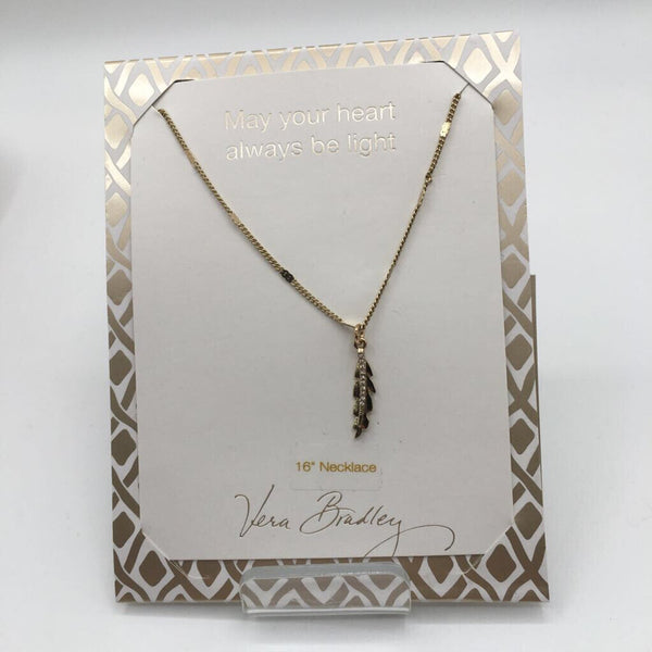 16" Vera Bradley feather necklace