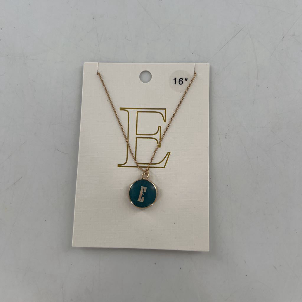 "E" necklace