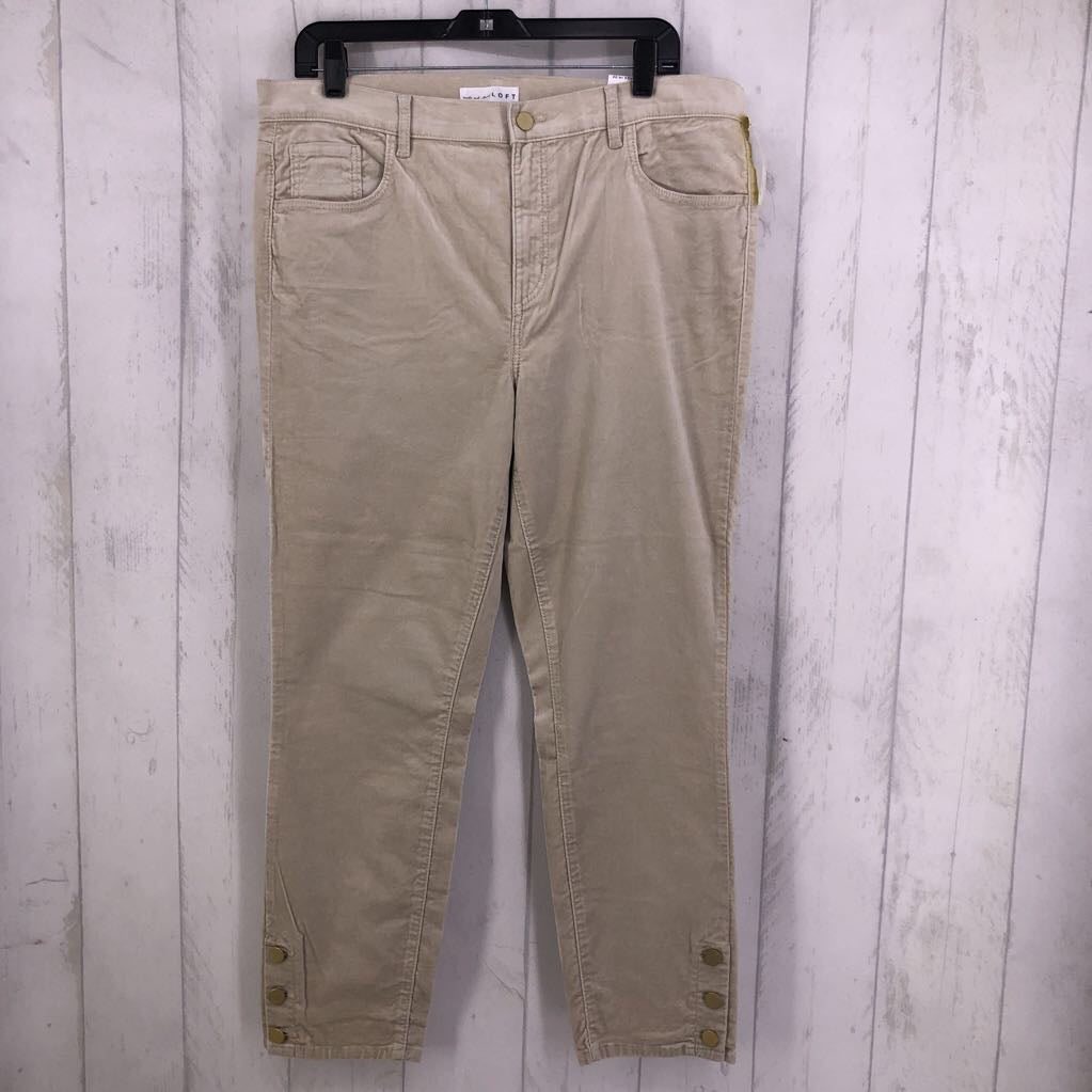 14 Velour button leg