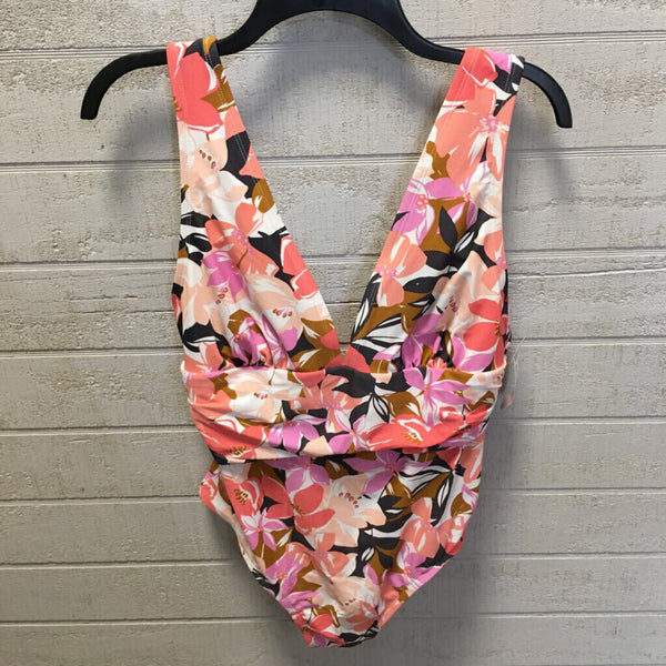 L flower print swimsuit