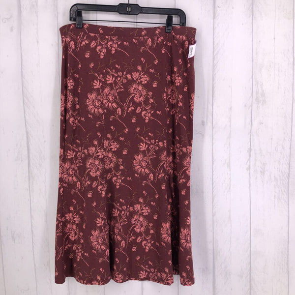M pull on floral skirt