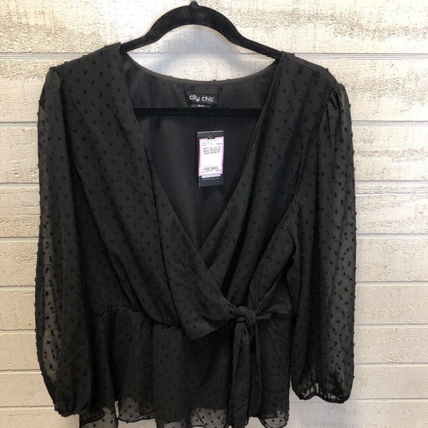 18 Sheer l/s Dotted Swiss tie
