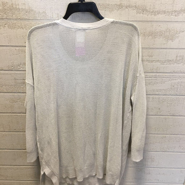 XXL 3/4 slv metallic sweater