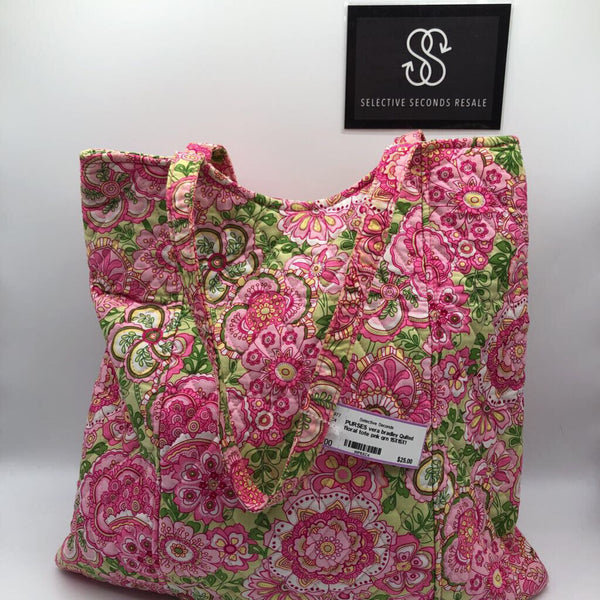 Quilted floral tote
