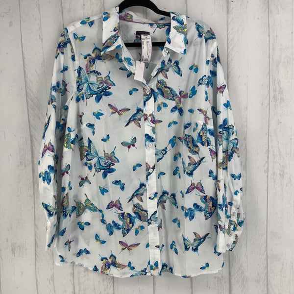 NWT 2x l/s butterfly button shirt