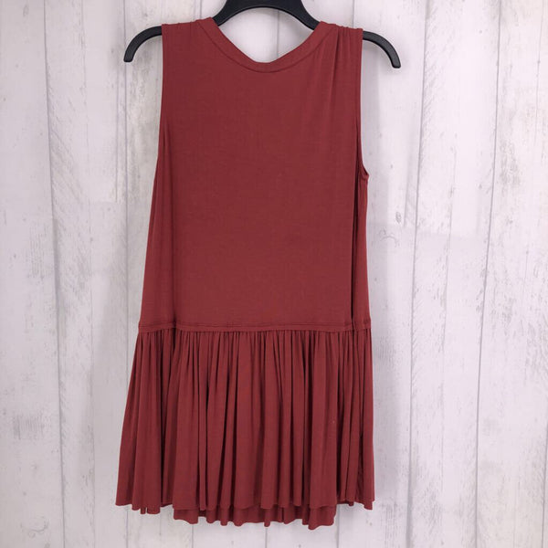 S slvls embroidered pleated tank