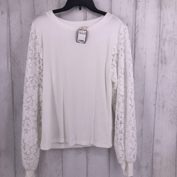 XL lace l/s Ribbed