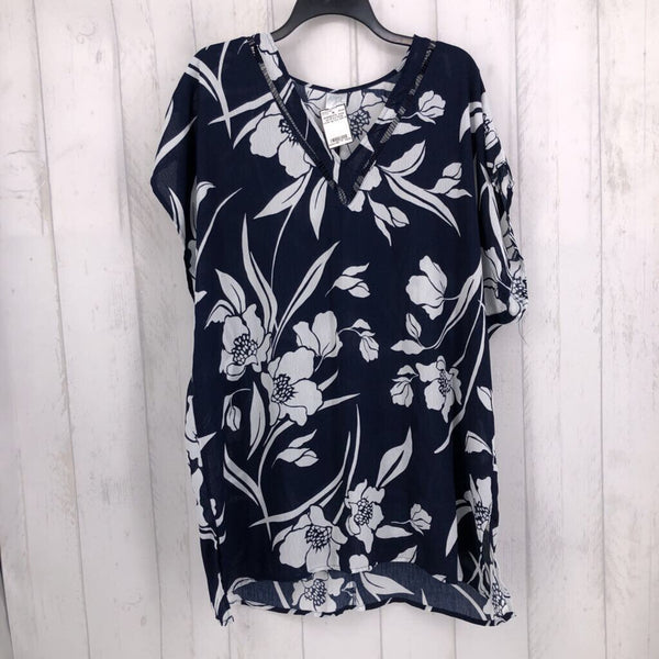 M s/s floral cover up