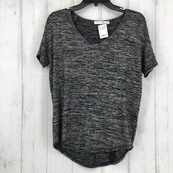 XS s/s marled v-neck top