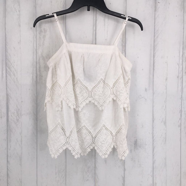 S slvls Lace tiered tank