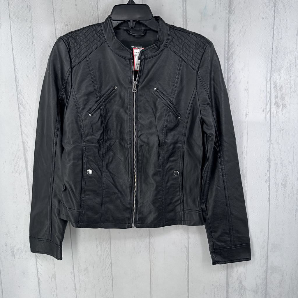 NWT L faux leather jacket