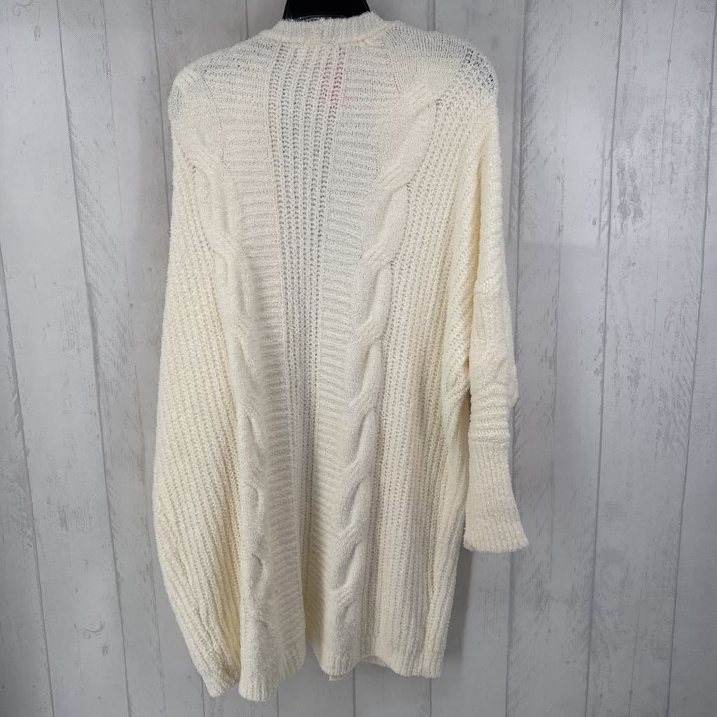 L l/s open cardigan