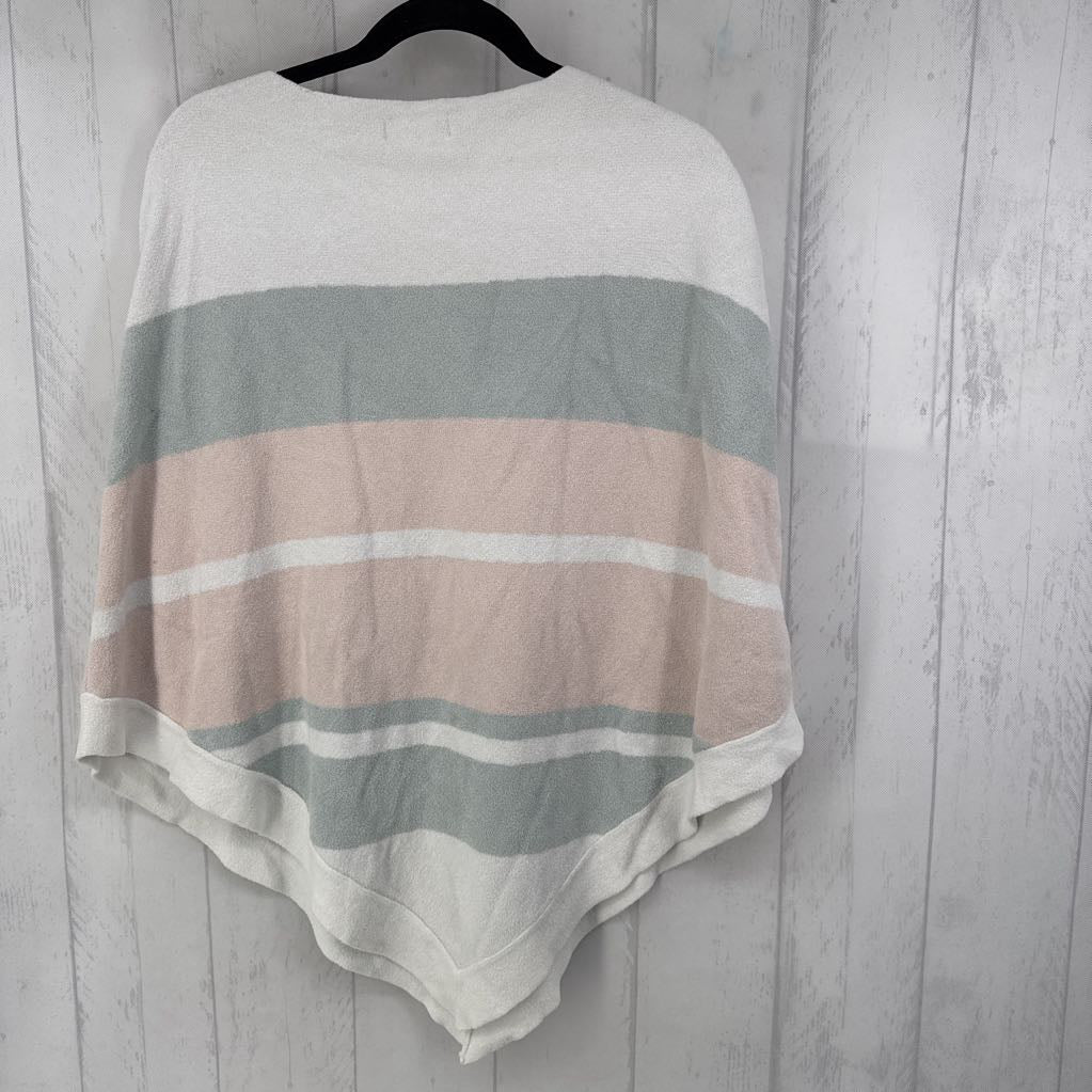 OS striped poncho