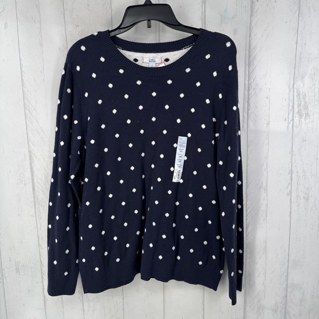 R36 L l/s dot print sweater