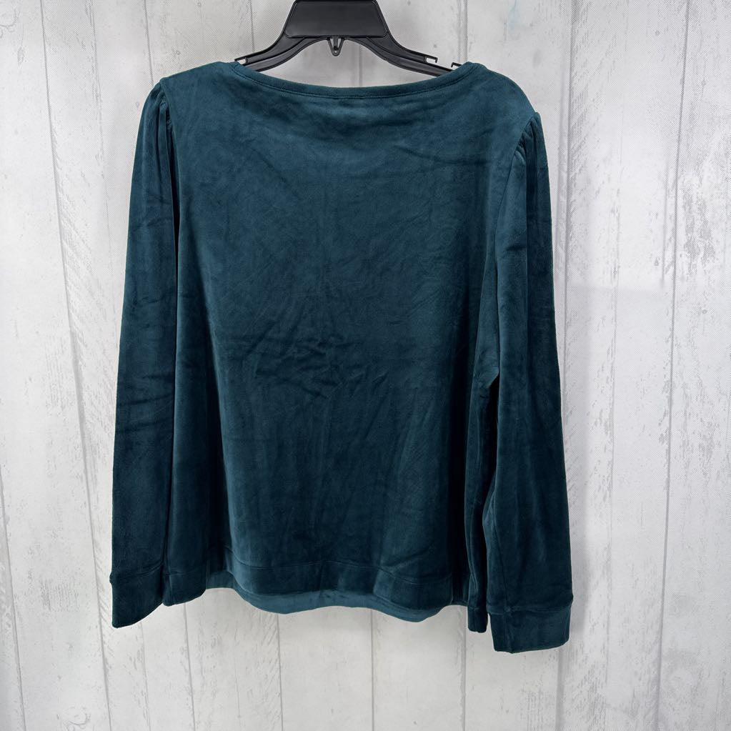 L l/s velour top