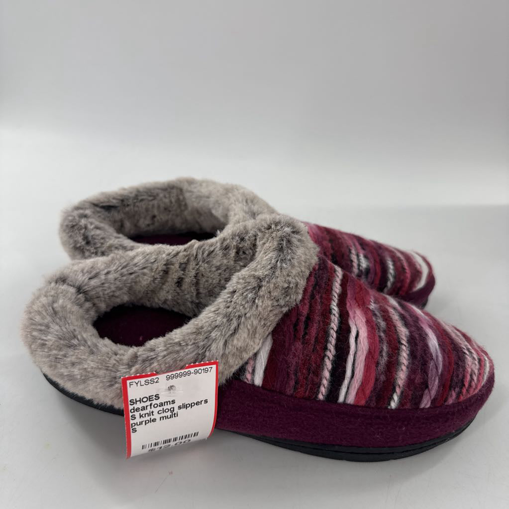 S knit clog slippers