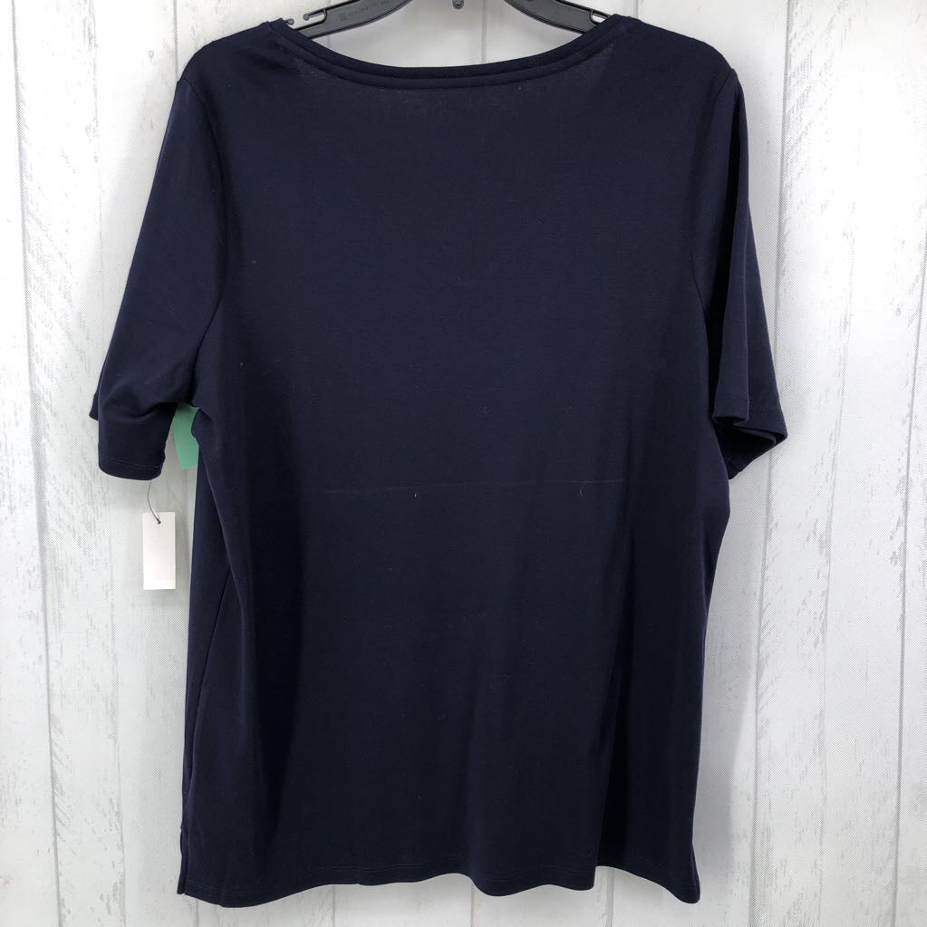 1X V-neck s/s tee