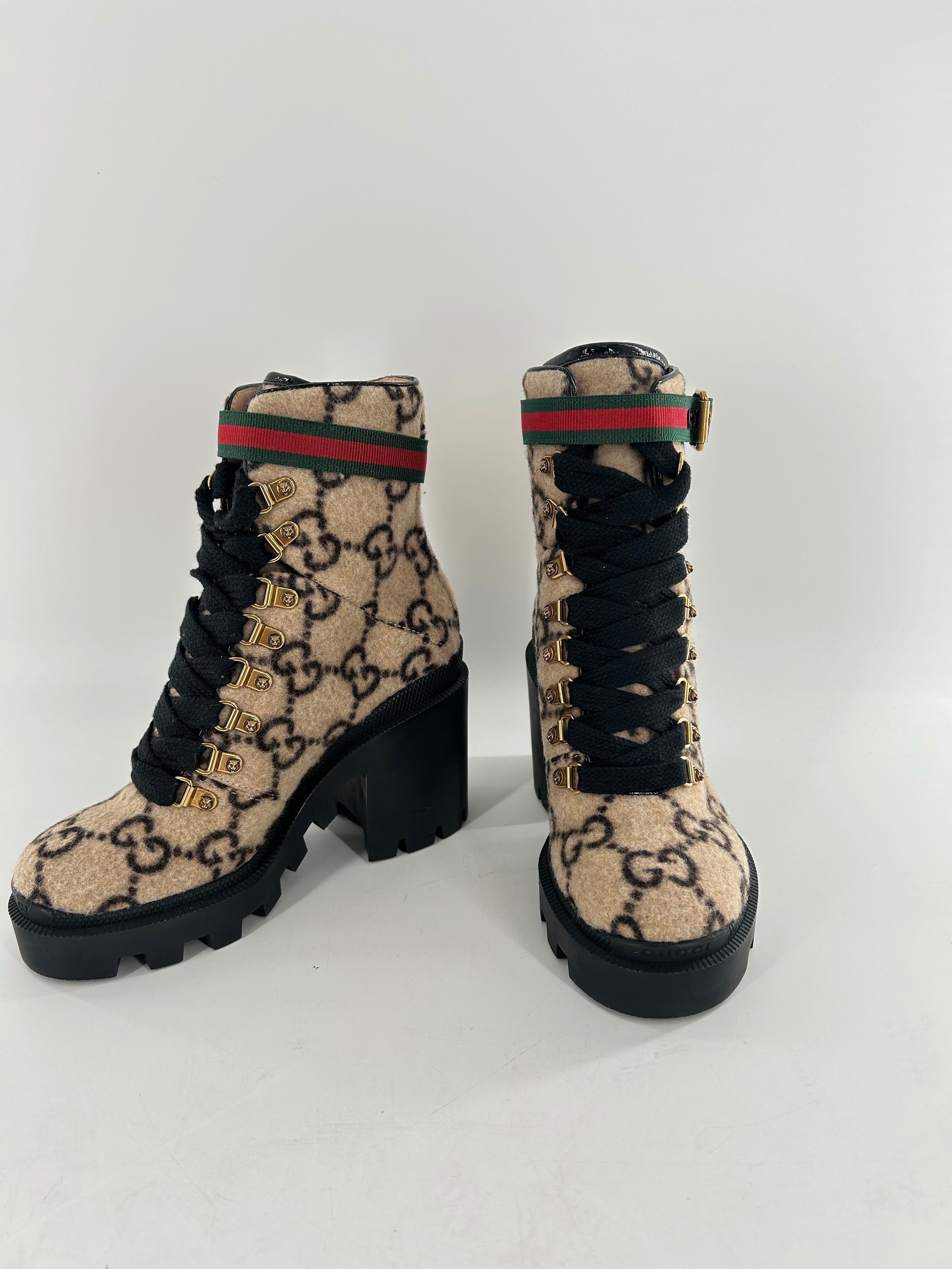 GG Logo Wool Combat Boots R1190 5(35)