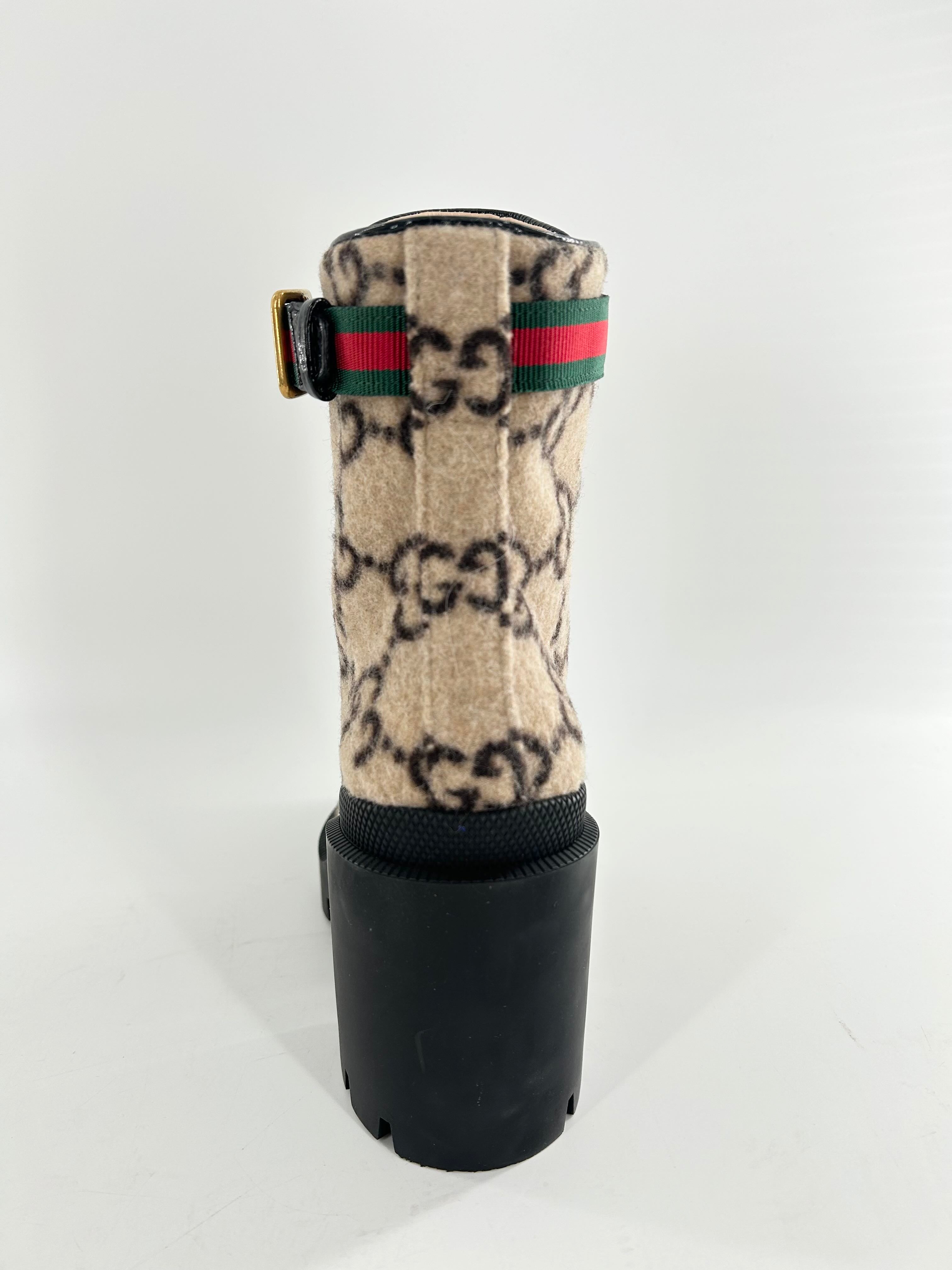 GG Logo Wool Combat Boots R1190 5(35)