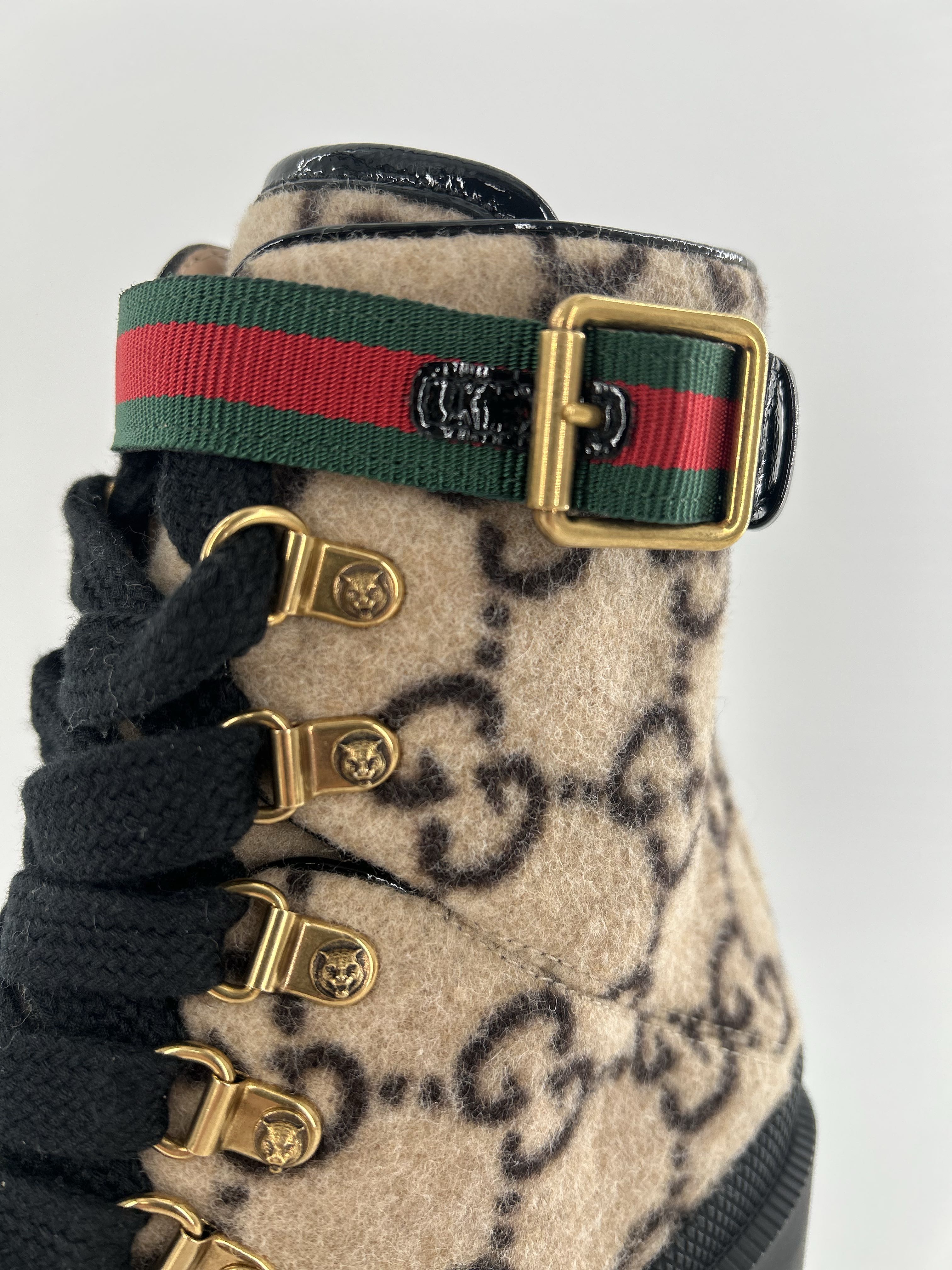 GG Logo Wool Combat Boots R1190 5(35)