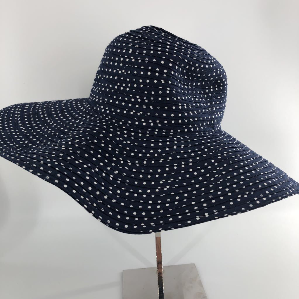 R49 O/S Polka dot floppy sunhat