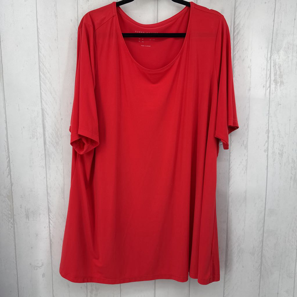 4XL Crewneck elbow slv top