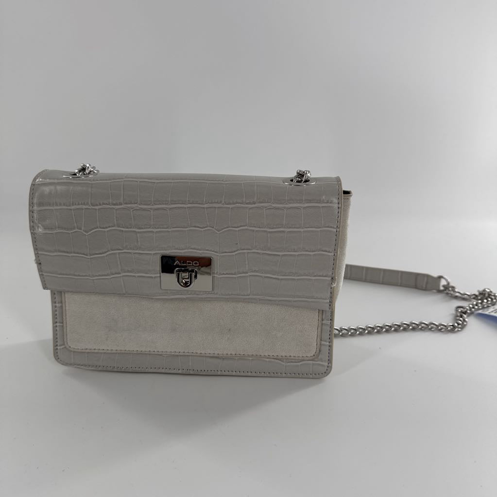 croc embossed chain strap crossbody