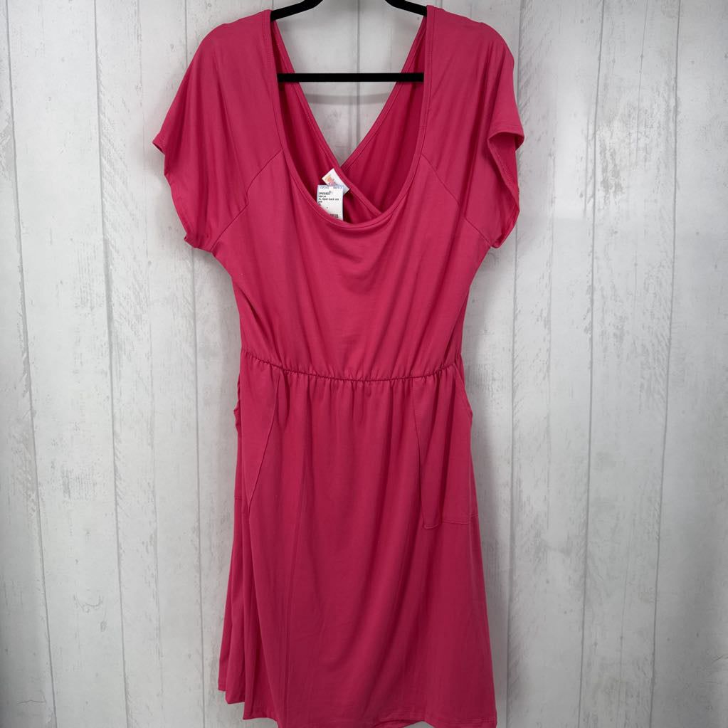 XL Open back s/s dress