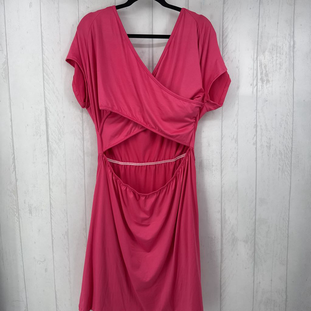 XL Open back s/s dress