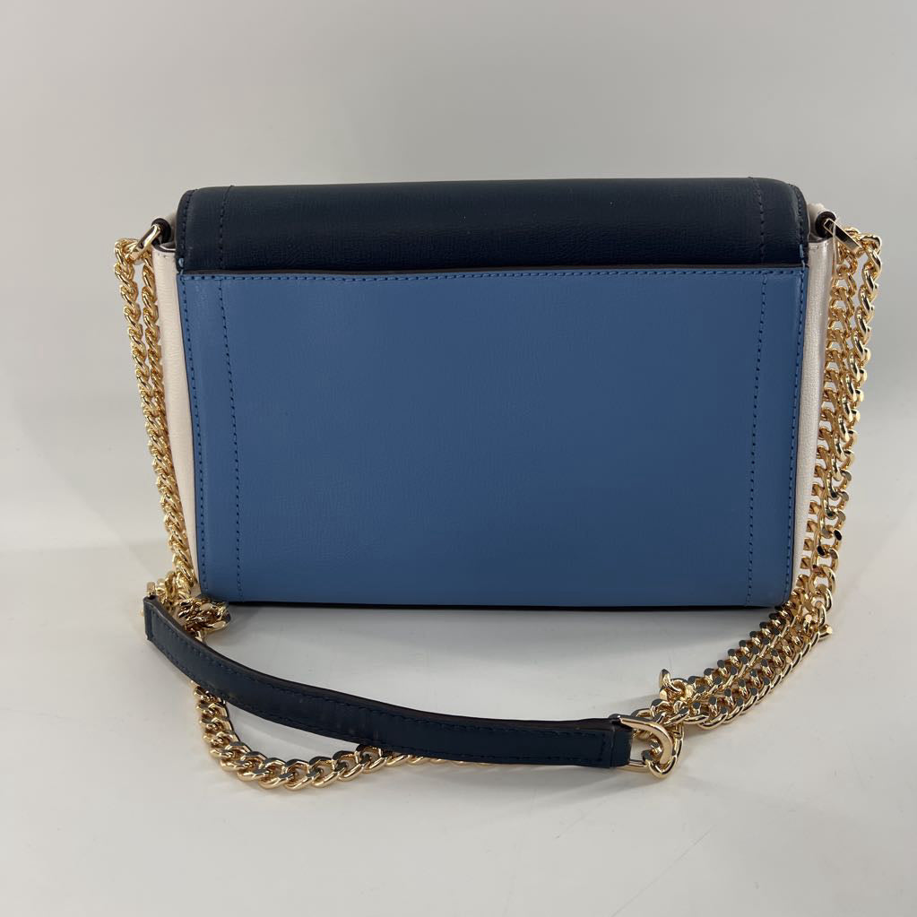 R428 chain top handle flap turn lock shoulder bag