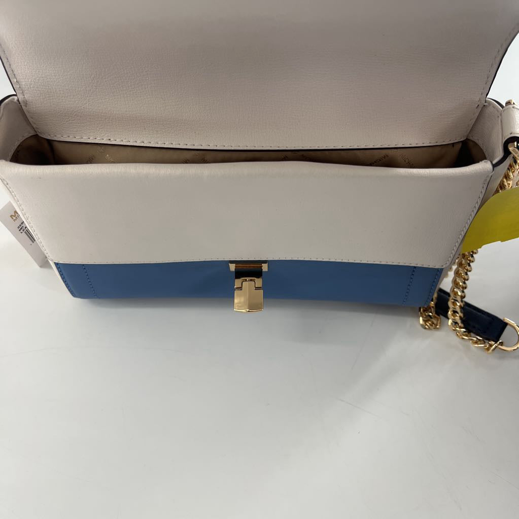 R428 chain top handle flap turn lock shoulder bag