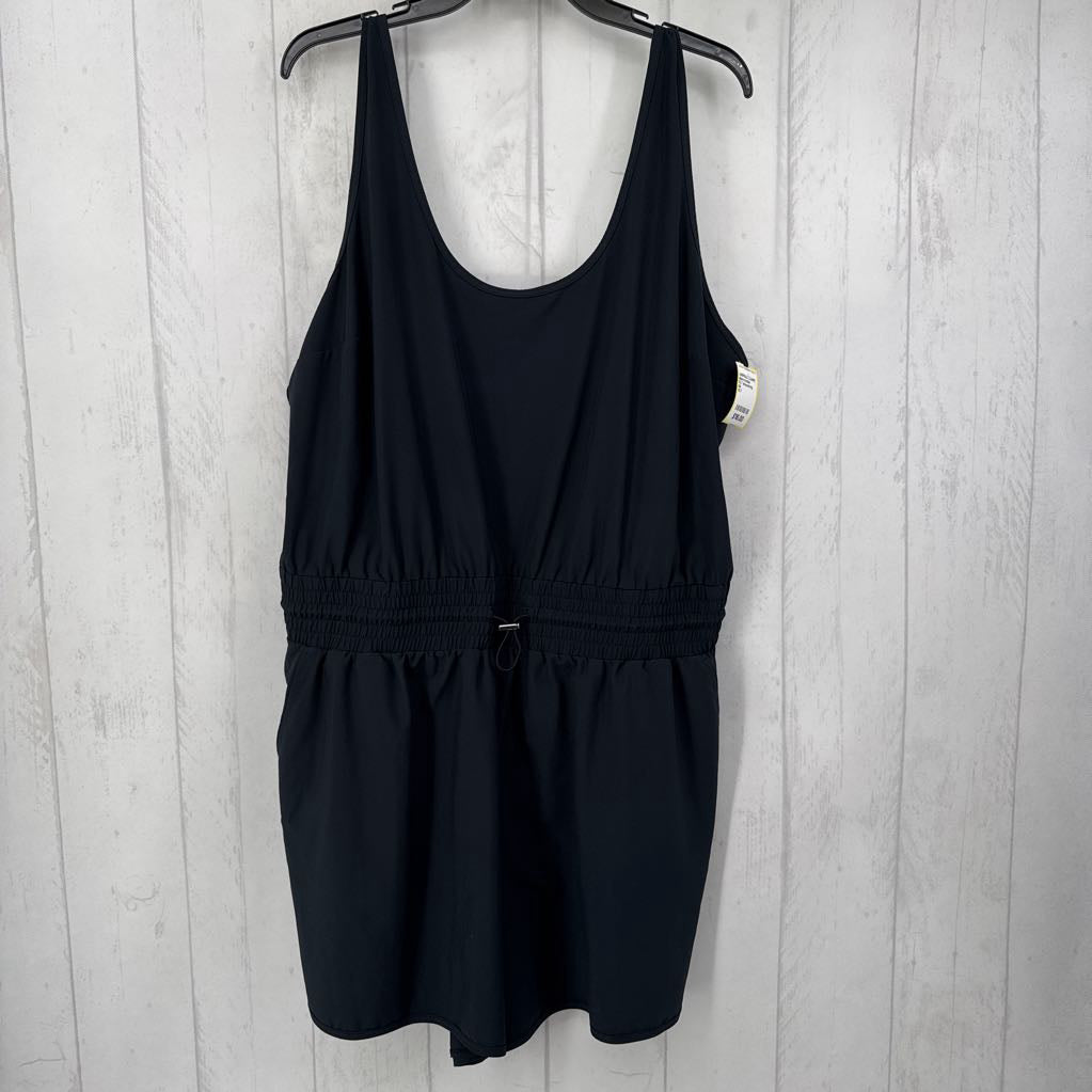XLT drawstring short romper