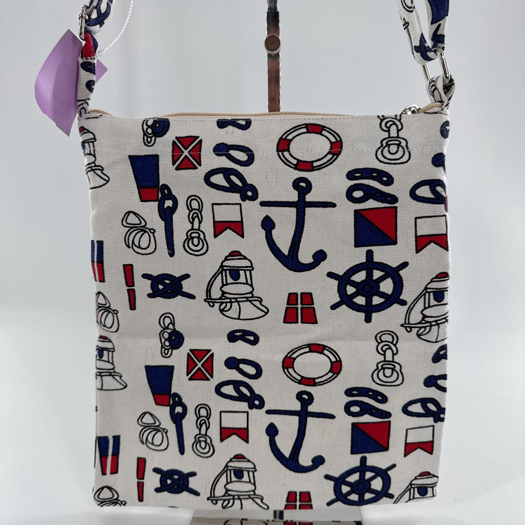 nautical canvas crossbody