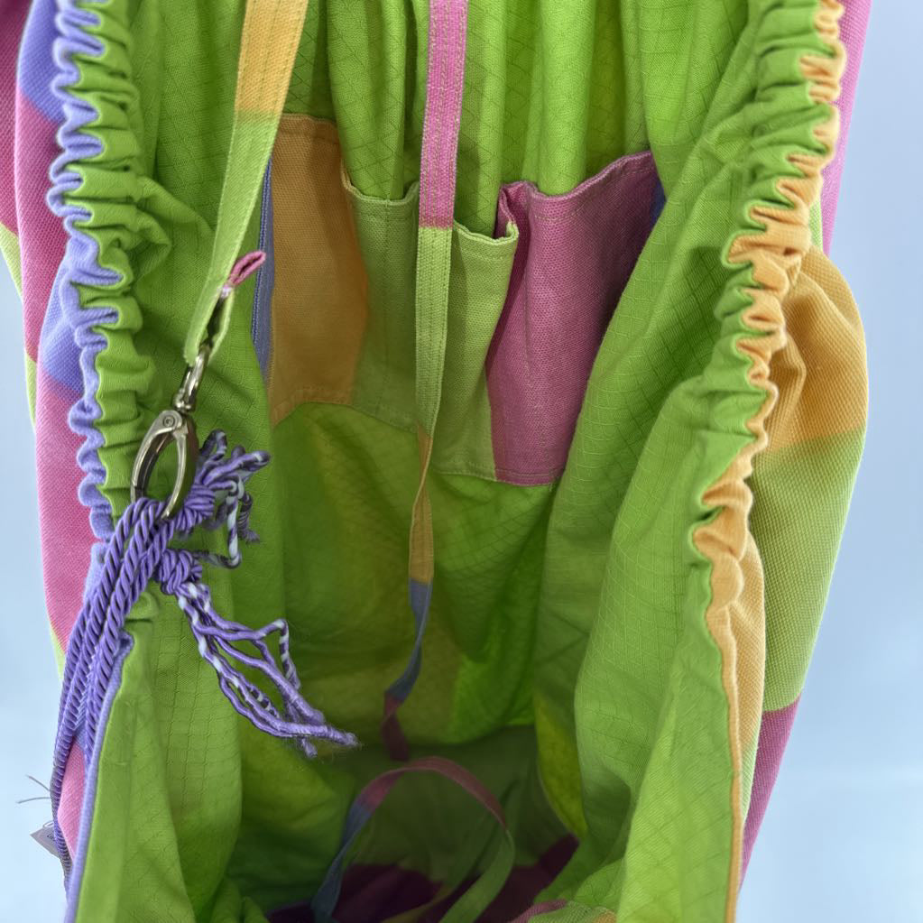 striped 2Pc beach bag