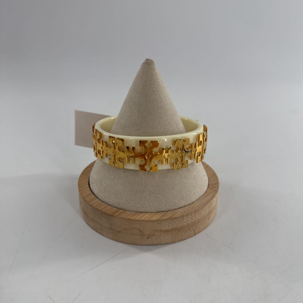 logo lucite bangle bracelet