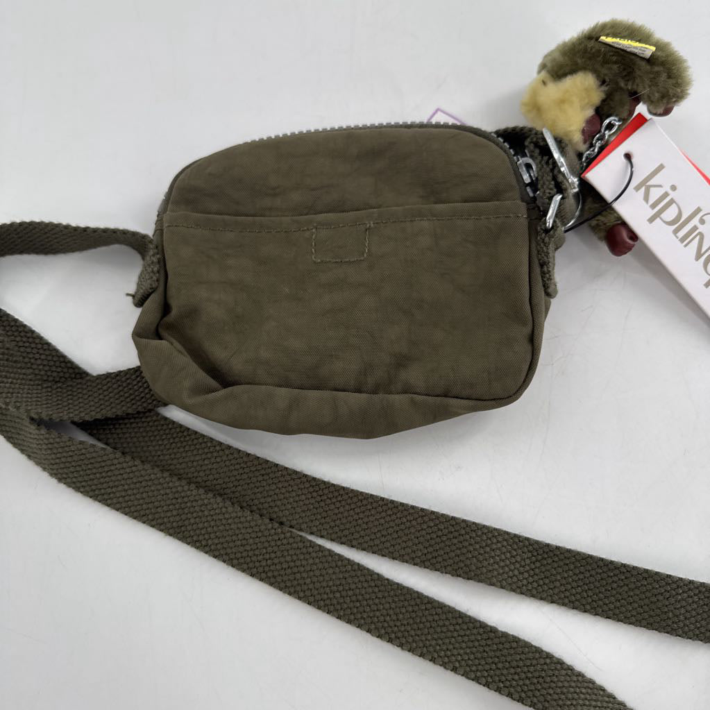 R30 sm zip nylon crossbody w/ monkey keychain