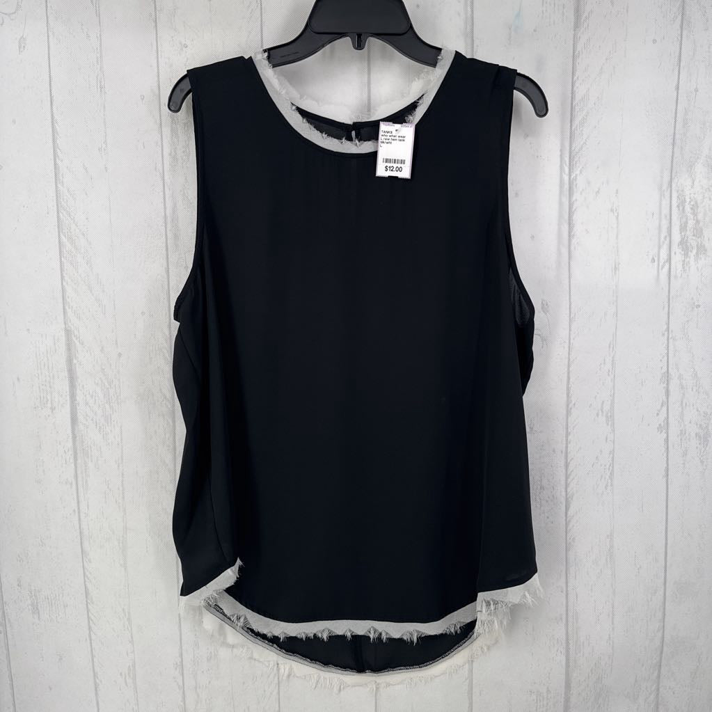 L raw hem tank