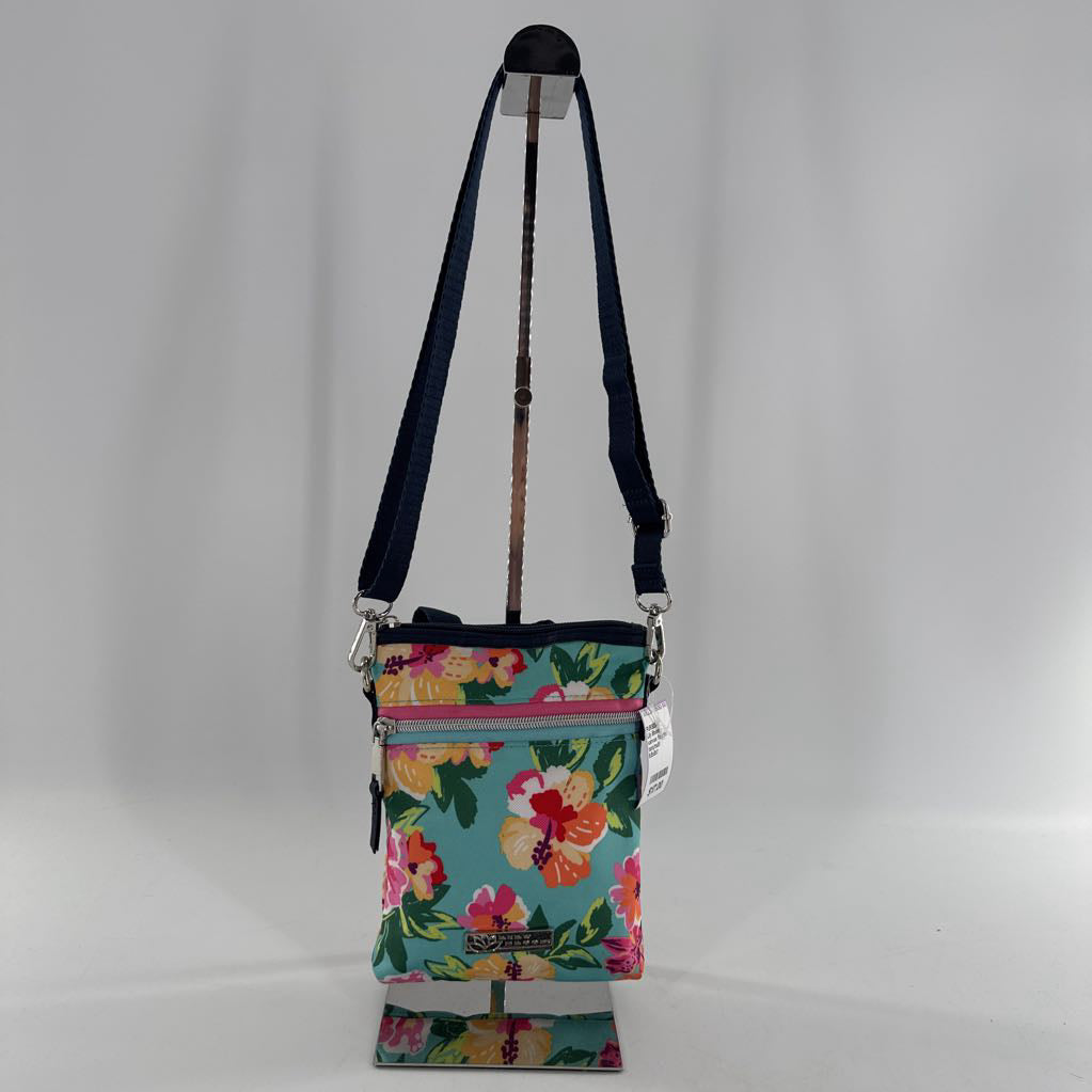 canvas flo print crossbody