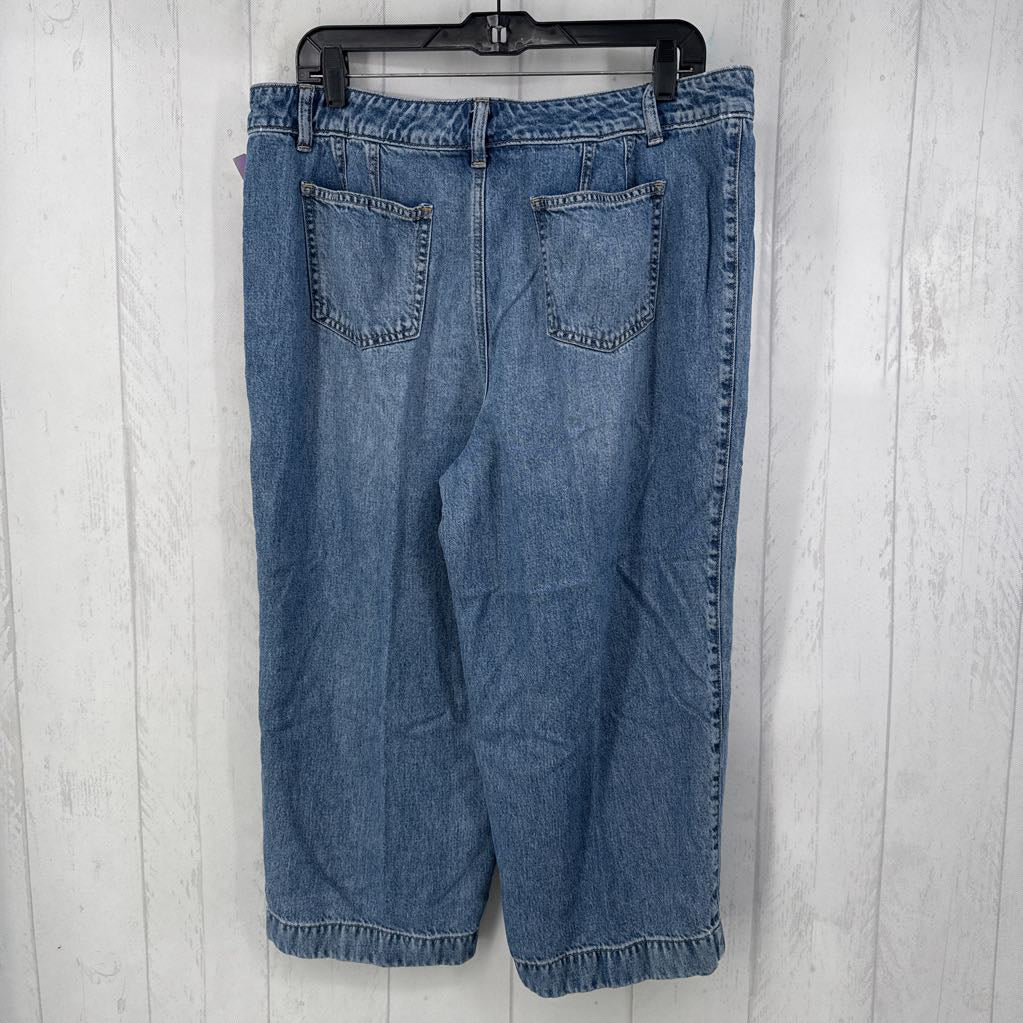 14P wide leg crop jean