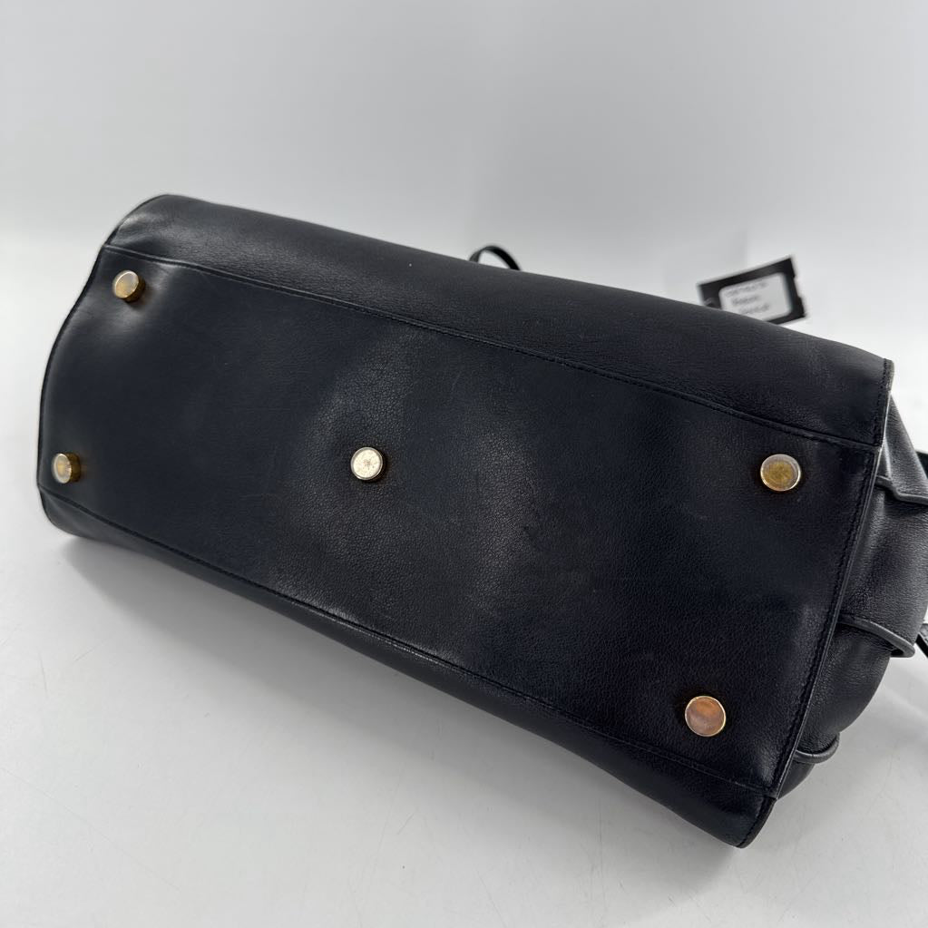 dual handle zip middle compartment satchel