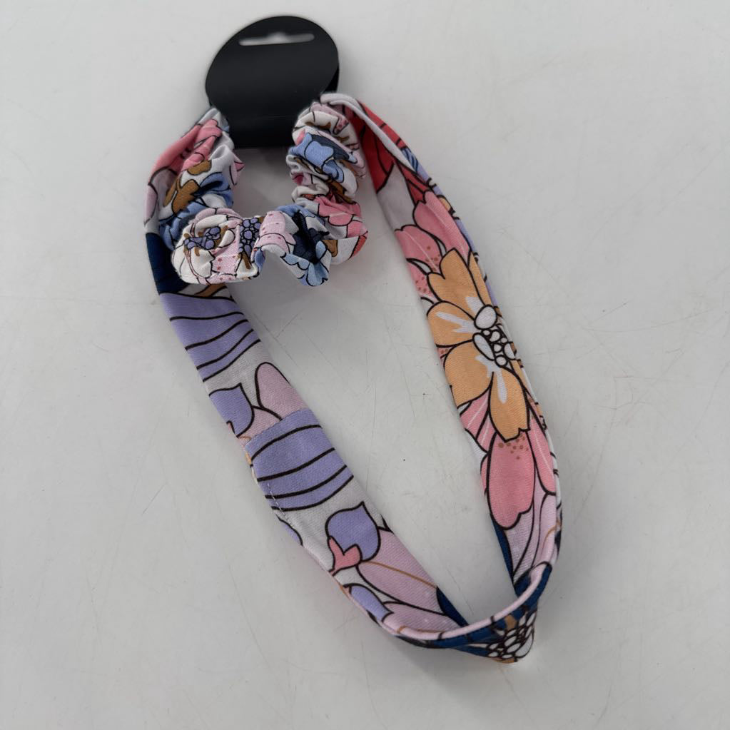 flo print scrunchie/headband