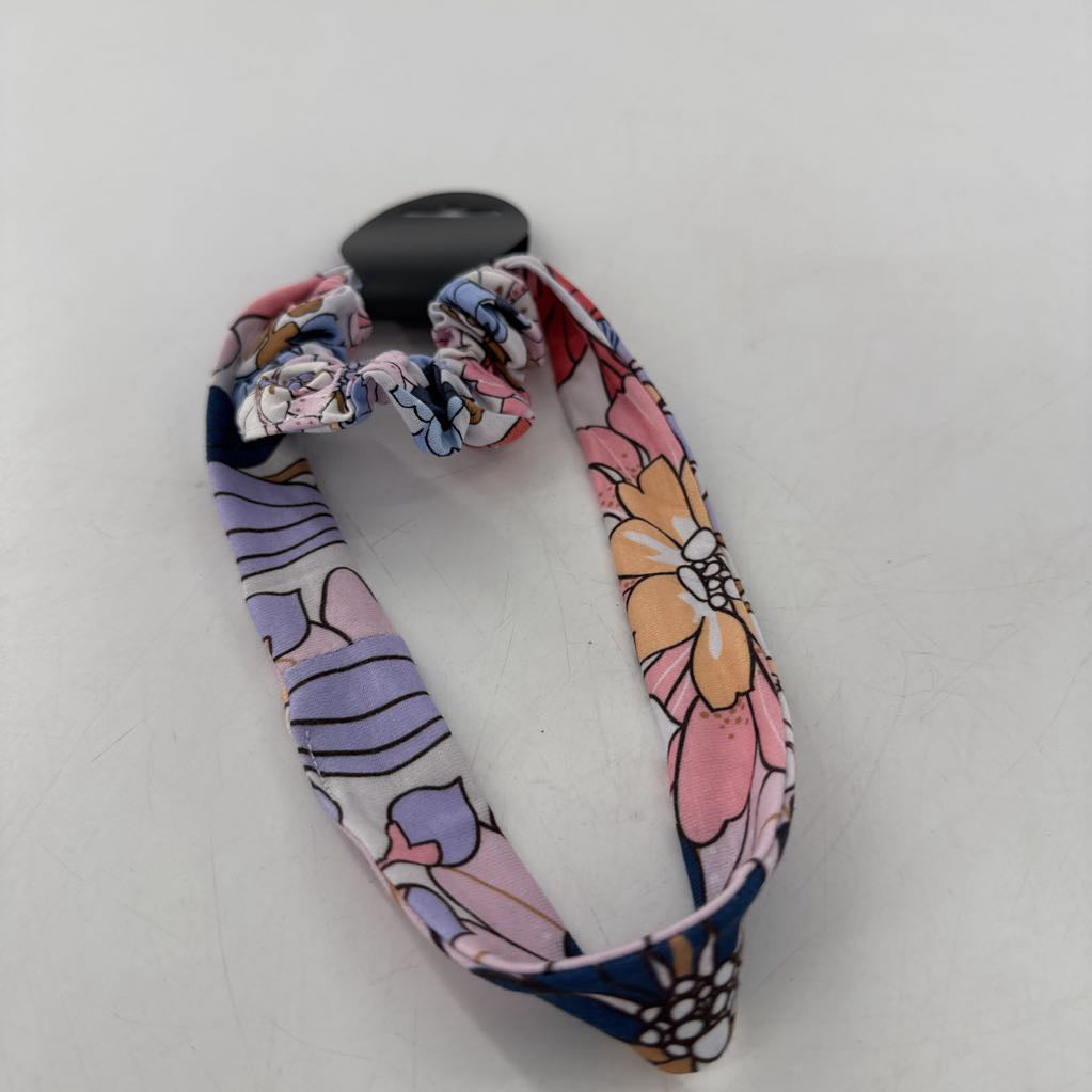 flo print scrunchie/headband