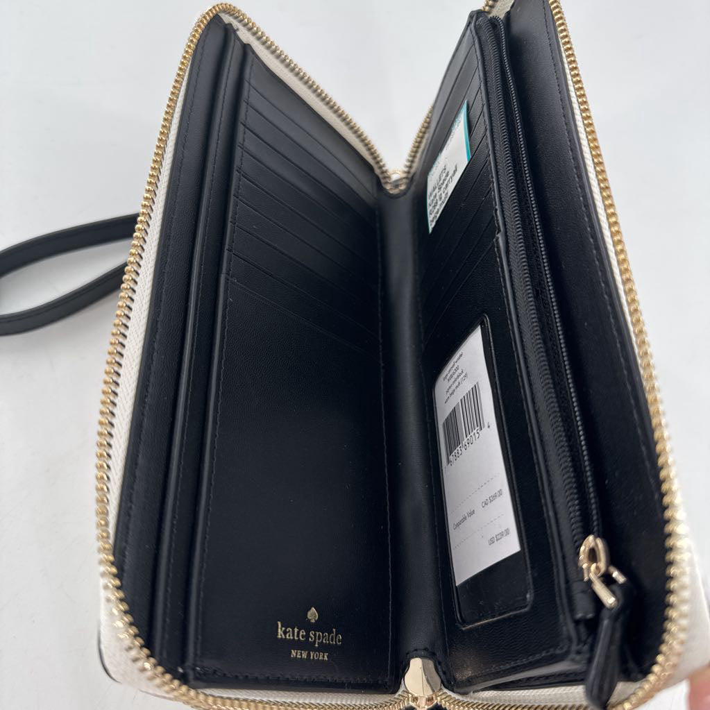 R269 lg carryall double zip around wallet/wristlet