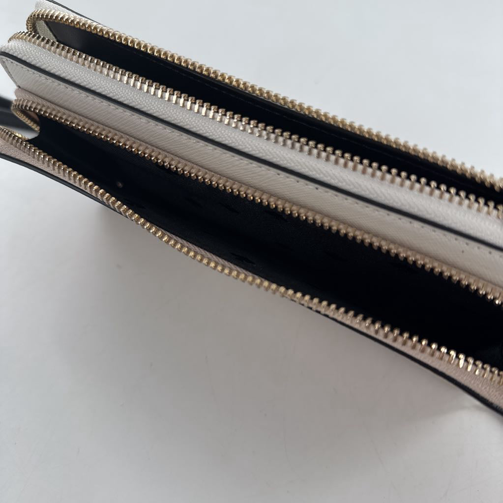 R269 lg carryall double zip around wallet/wristlet