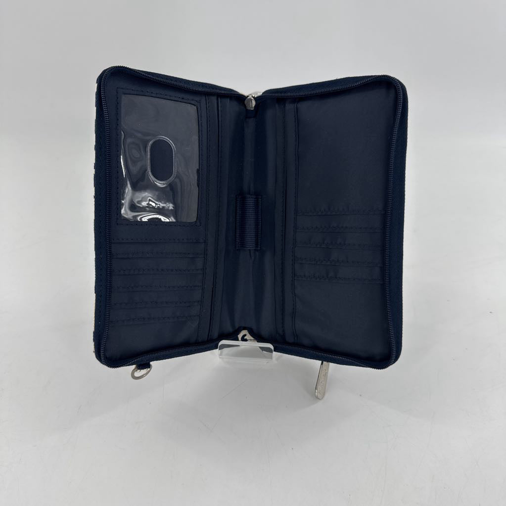 zip around bi-fold print wallet