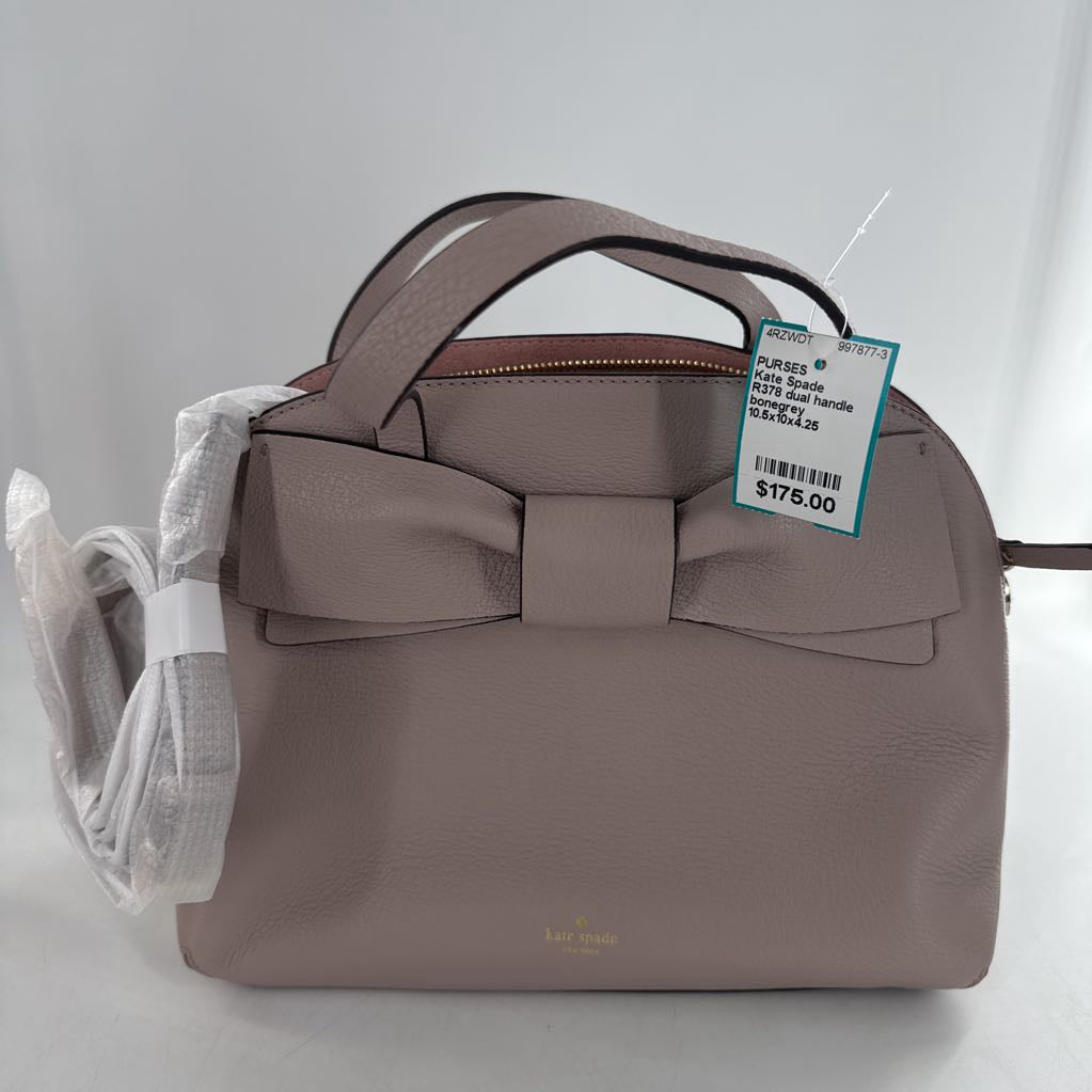 R378 dual handle bow satchel