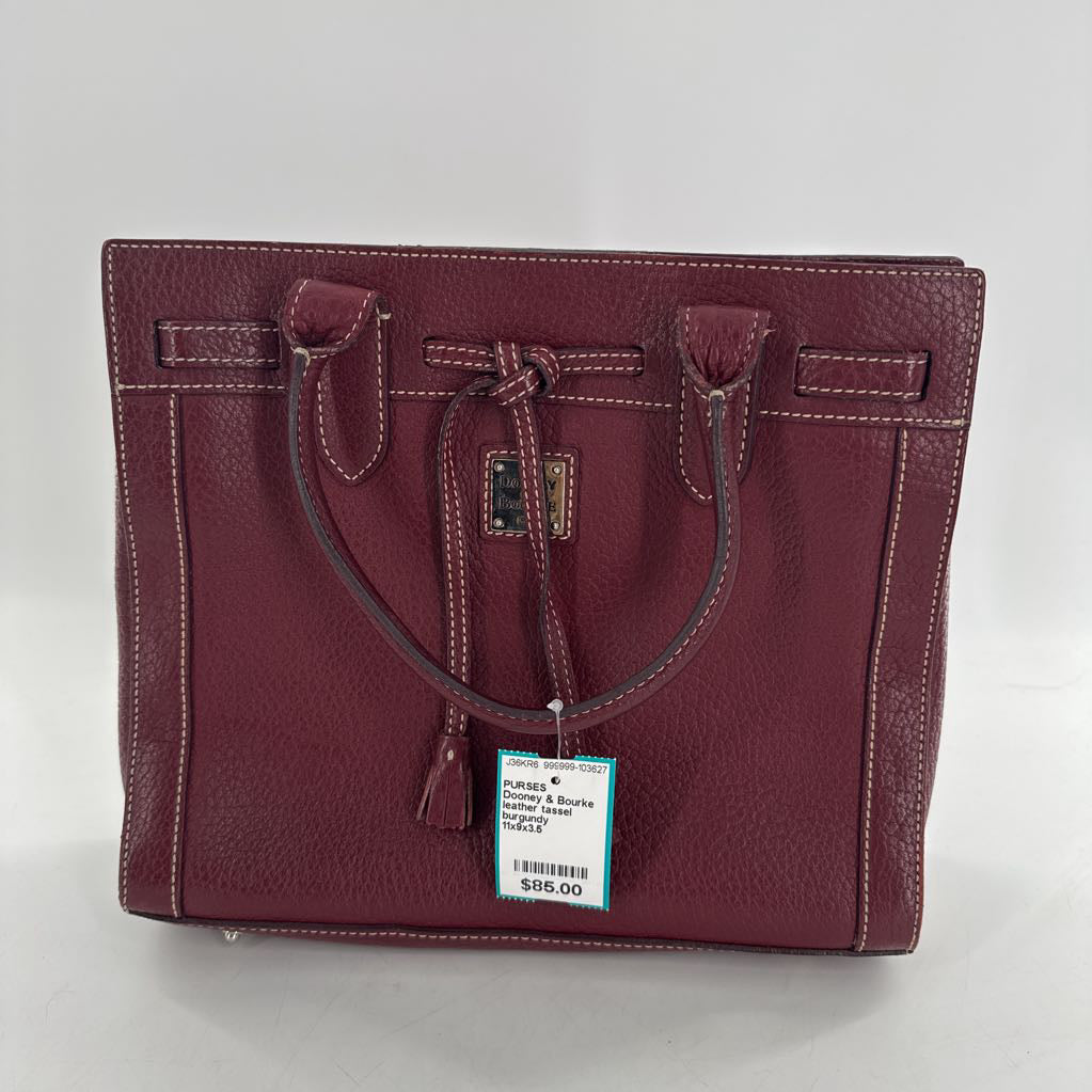 leather tassel satchel