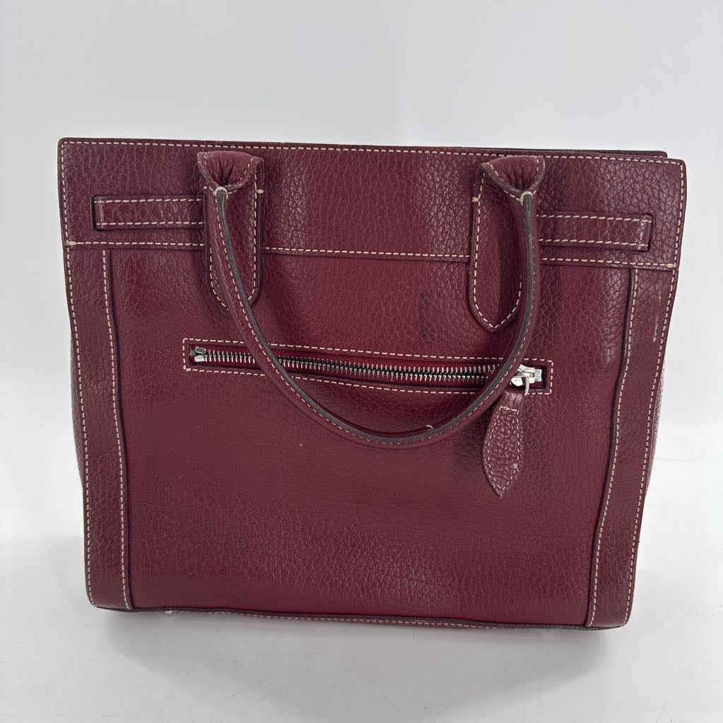 leather tassel satchel