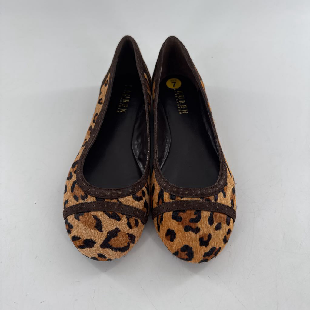 R44 7 animal print slip on flats
