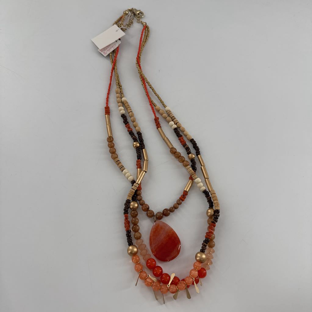 R55 16" multistrand beaded necklace